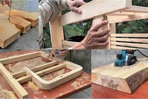 Amazing Woodworking Projects For Your Home // Build An Art Chair With Unique And Fancy Curves