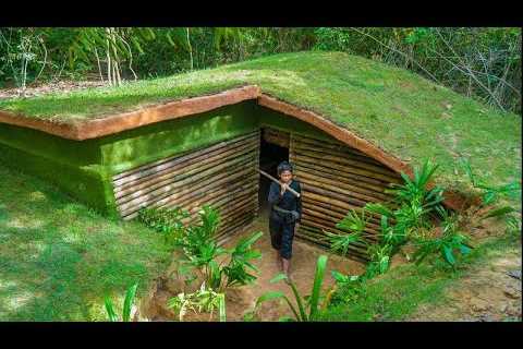 I Build The Most Beautiful Underground House by Ancient Skills
