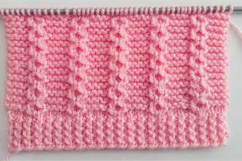 How To Make Beautiful Knitting Stitch Pattern For Sweater/Cardigan/Gents Sweater/Blankets