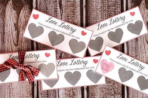LOVE COUPONS DIY SCRATCH OFF CARDS - Cute Valentine Or Anniversary Gift Idea
