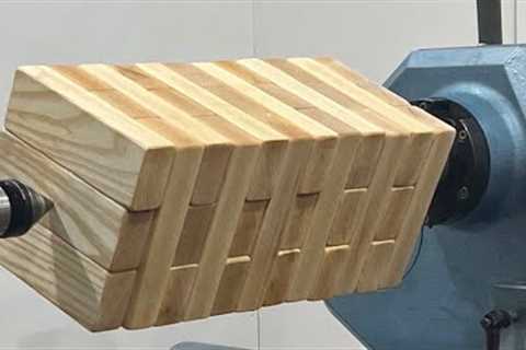 Woodturning - I Turned Giant Jenga !!