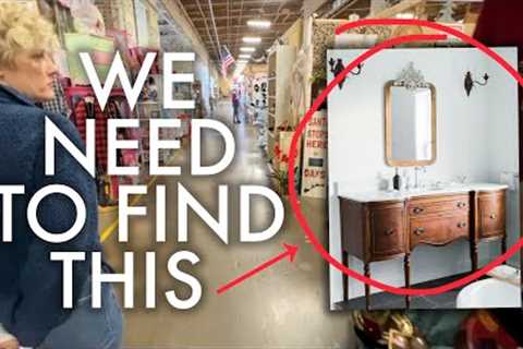 DIY FAMILY BATHROOM RENO PART 2 : SHOPPING FOR AN ANTIQUE VANITY