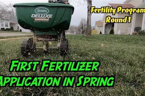 First Fertilizer Application | Spring Lawn Care