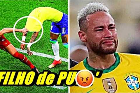 Serbian Player Did 𝘿𝙄𝙍𝙏𝙔 faul on Neymar 😡😤 and Take Neymar's Shirt OFF, INJURY !?