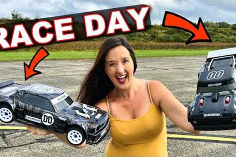 Hoonicorn VS Hoonitruck RC Car Race!!! - How Fast are the Team Associated Apex2 RCs???