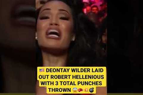 🇺🇸 DEONTAY WILDER HUGE KNOCKOUT VS ROBERT HELLENIOUS 😱🥊💣💥 #sports #boxing #viral #trending