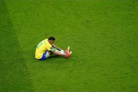 Neymar INJURED vs Serbia 2022! | 1080i HD