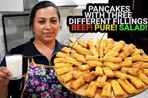 Budget Dinner Recipes : 75 Pancakes (Cupcakes) From 1 GLASS Milk 3 Type Street Food