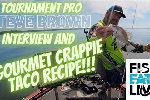 Tournament Pro Steve Brown catching Lake Eufaula Crappie Fish Eat Live