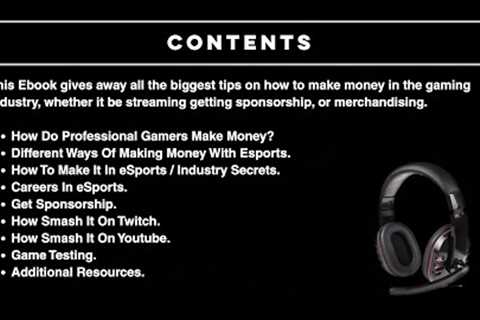 GAMING / MAKING PASSIVE INCOME / GAMING INDUSTRY / MAKE MONEY PLAYING VIDEO GAMES