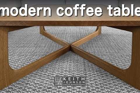 How to Build a Modern Coffee Table / Woodworking Mistakes!!