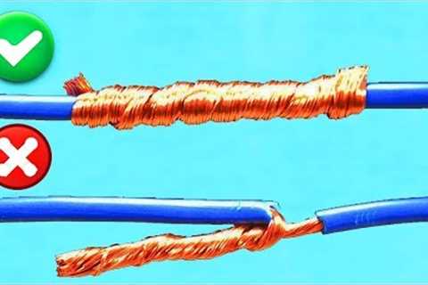 AWESOME IDEA! HOW TO TWIST ELECTRIC WIRE TOGETHER!