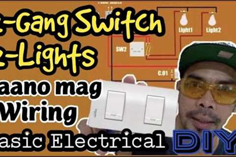 DIY PANO MAG WIRING 2-LIGHTS 2-GANG SWITCH Basic Electrical#3