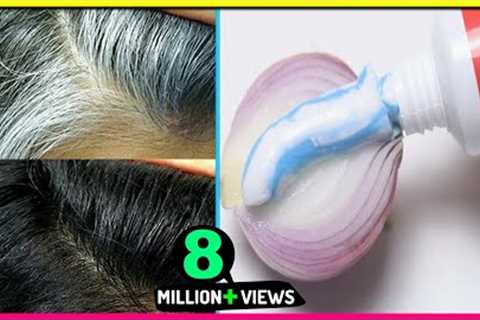 White Hair To Black Hair Naturally in Just 4 Minutes Permanently ! 100% Works !! Pure Beauty Tips