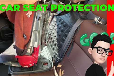 This Child Seat Protector protects your Car's Leather Seats! No dents, rips, tears!