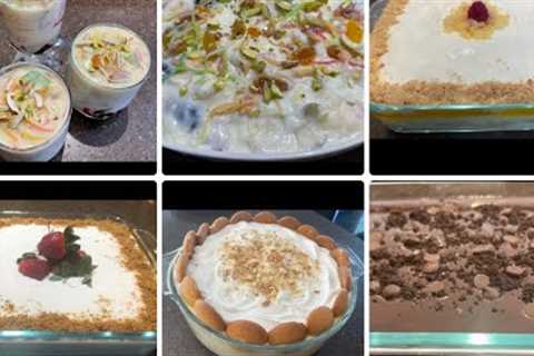 6 Easy Desserts Recipes Any One Can Make | Easy Summer Dessert Recipes.