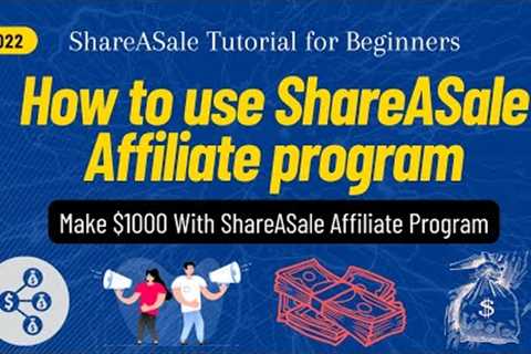 How to use ShareAsale affiliate program | ShareASale Tutorial for Beginners #shareasale #affiliate