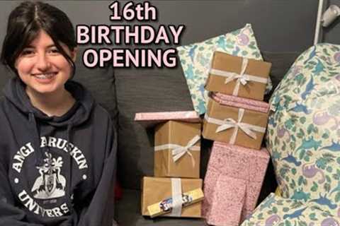 DIONNES 16th BIRTHDAY MORNING OPENING PRESENTS AND A BIG SURPRISE
