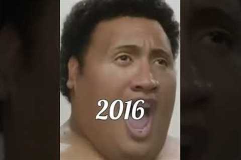 Evolution of Dwayne Johnson