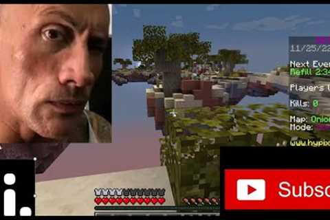 Minecraft Skywars But I'm The Rock??
