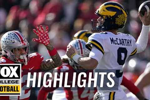 No. 3 Michigan vs. No. 2 Ohio State Highlights | CFB on FOX