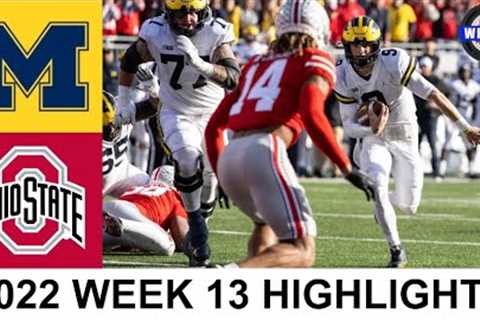 #3 Michigan v #2 Ohio State Highlights | College Football Week 13 | 2022 College Football Highlights
