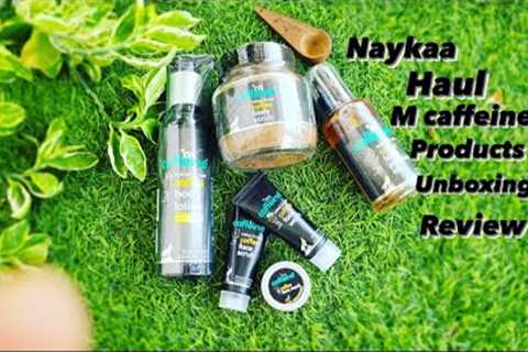 Naykaa Haul ll M caffeine products unboxing ll products review ll