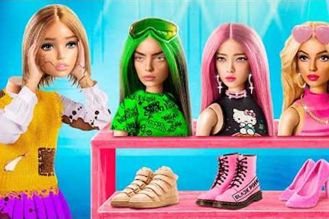 Makeover from Homeless to Popular Doll! Tiny Hacks for Dolls with Gadgets