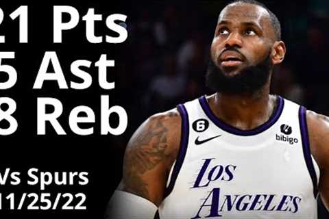 Lebron James 21 Pts 8 Reb 5 Ast vs Spurs Highlights