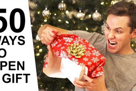 50 Ways to Open a Christmas Gift