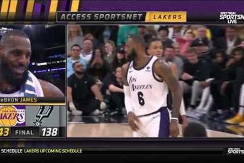 Lebron James PRE Postgame Interview Lakers BEAT Spurs 11/26/22