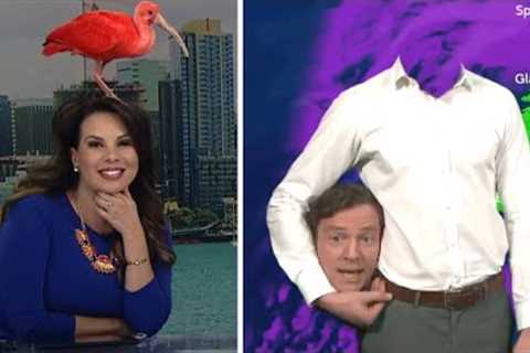 Wacky Weather Mishaps Caught on Live TV
