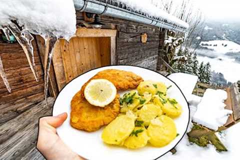 Cooking Wiener Schnitzel in a Mountain Hut - Cooking with Alex Ep1