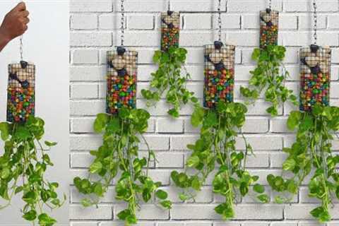 New way gabion flower pot ideas / hanging plants ideas / gardening ideas for home