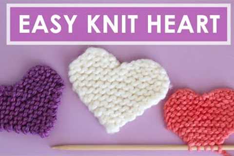Easy Heart Knitting Pattern (Original by Studio Knit)