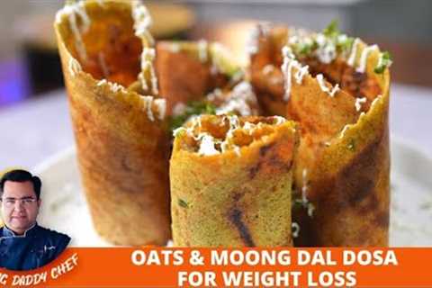 Instant Green Moong Dal Dosa Recipe | Healthy Dosa Recipes For Weight Loss |Tasty &amp; Crispy Oats ..