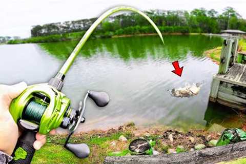 Fishing 100 Year Old HIDDEN Trophy Pond!
