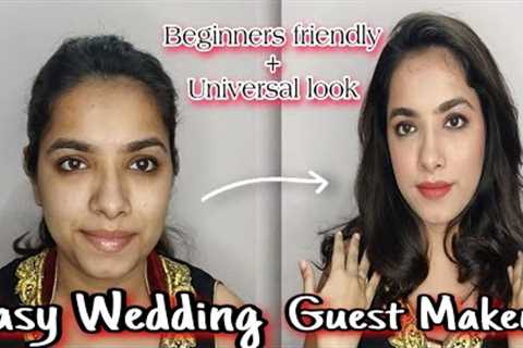 Easy Wedding Guest Makeup Tutorial || Step to step makeup || Smokey Eye look || Must try 💞