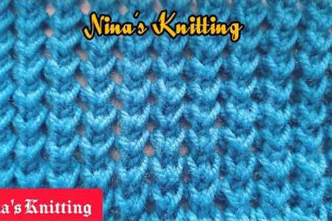 2 Rows Repeat Knitting Pattern With English Subtitles