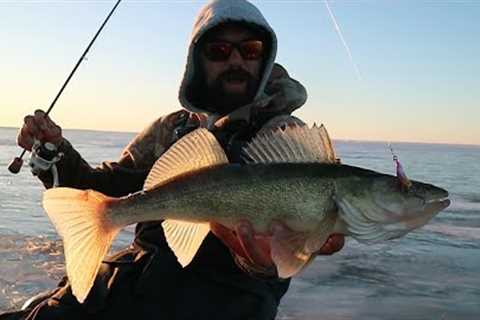 Early Ice Red Lake Walleye Fishing 2022 (LIMITS)