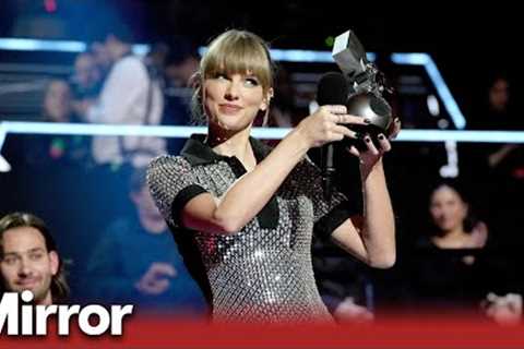 Moment Taylor Swift wins fourth award at MTV Europe Music Awards