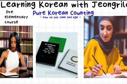 Learning Korean Language - Numbers in Pure Korean Counting 2