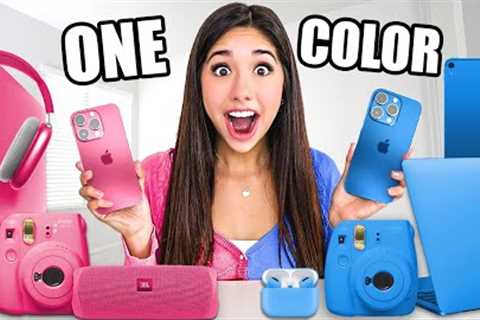 BUYING Everything in ONE COLOR Apple Shopping Spree!