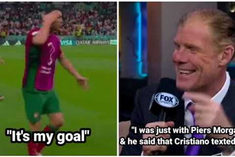 Cristiano Ronaldo sent a text to Piers Morgan, claiming that Bruno's goal was his