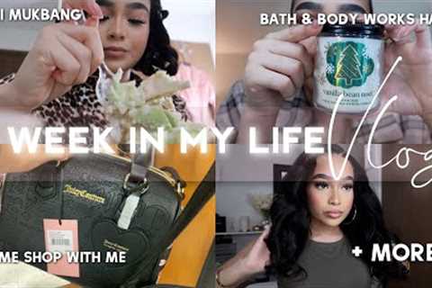 WEEK IN MY LIFE VLOG: Mini Mukbang, Come Shop With Me, Jeffrey Dahmer, BBW Haul, Building Stuff LOL