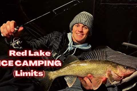 Red Lake CAMPING and ICE FISHING! (Early Ice 2022)