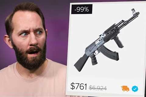 99% off AK-47?! | Buying Everything on Wish For 99% Off!