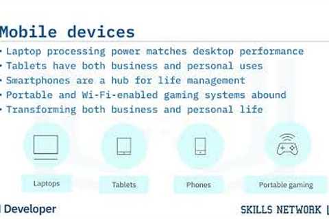 Common Computing Devices and Platforms - Stationary Computing, Mobile Computing, IoT Devices