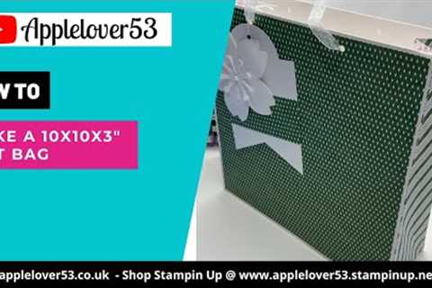 How to make a 10 x 10 x 3 Gift Bag