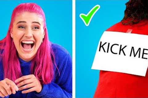 PRANK WARS IN SCHOOL! 12 Sweet DIY School Pranks and Back To School Hacks